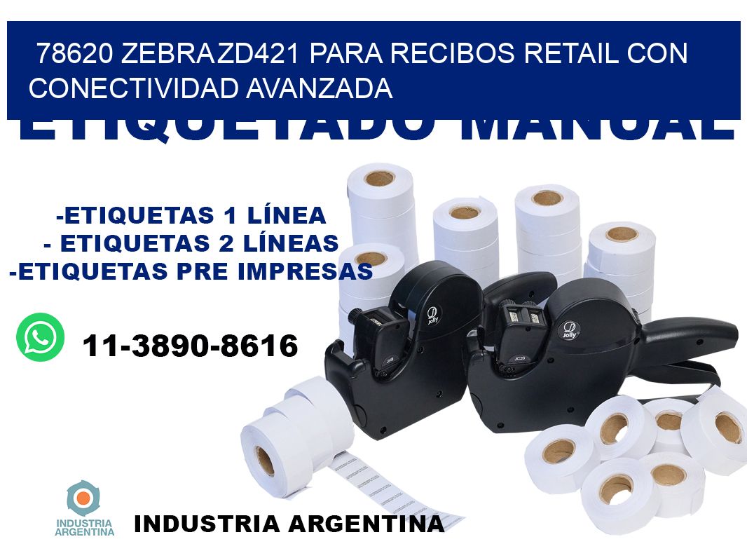 78620 Zebra ZD421 para recibos retail con conectividad avanzada